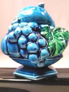 Inarco Japan 1968 "Mood Indigo" Lidded Fruit Jar E-2372